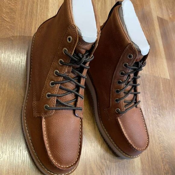 TIMBERLAND MENS REDWOOD EDGE MID LACE CHUKKA BOOT MD BROWN FULL GRAIN A6CUT-EM4 - Picture 1 of 6